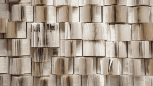detalle de numerosos libros abiertos